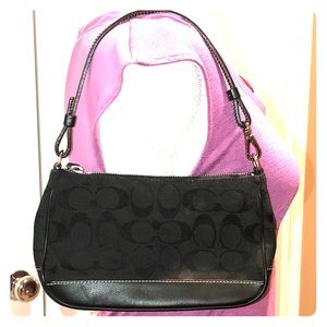 Black Coach shoulder purse